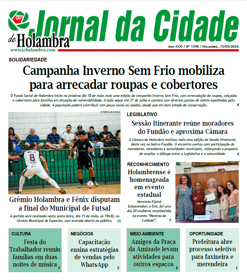 Edição 1598 – 15/05/2026