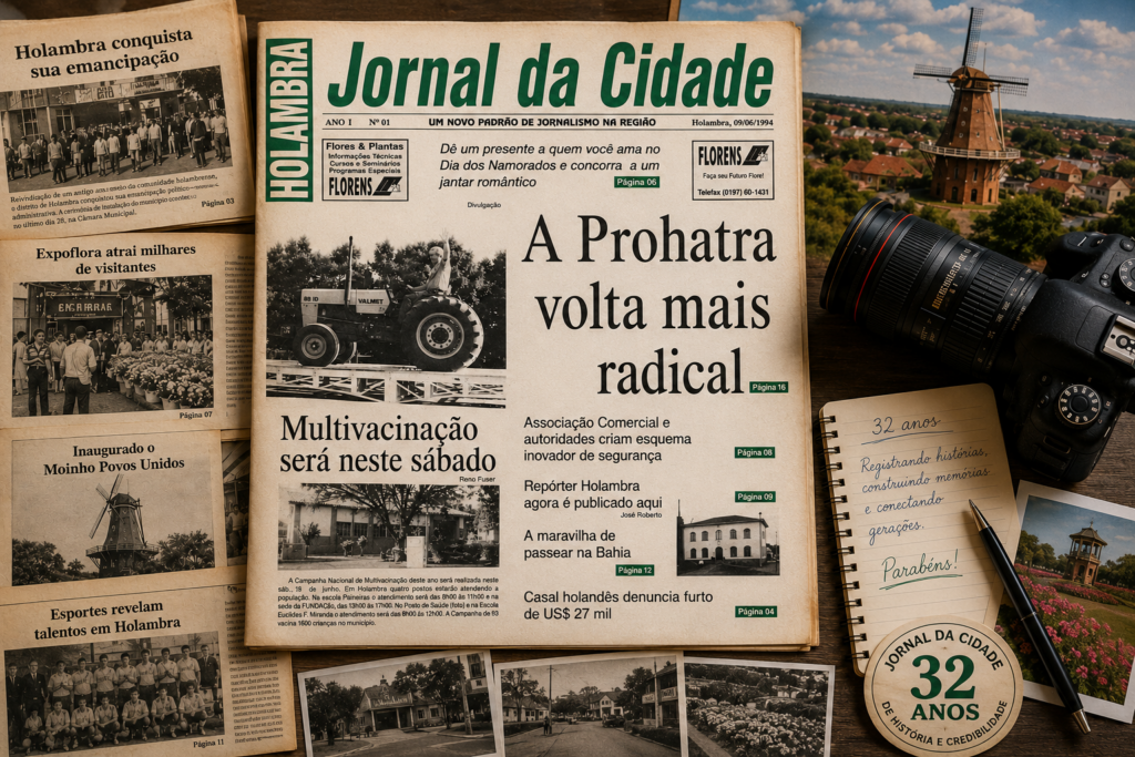 Jornal da Cidade de Holambra mantém registro da história que acontece nas ruas